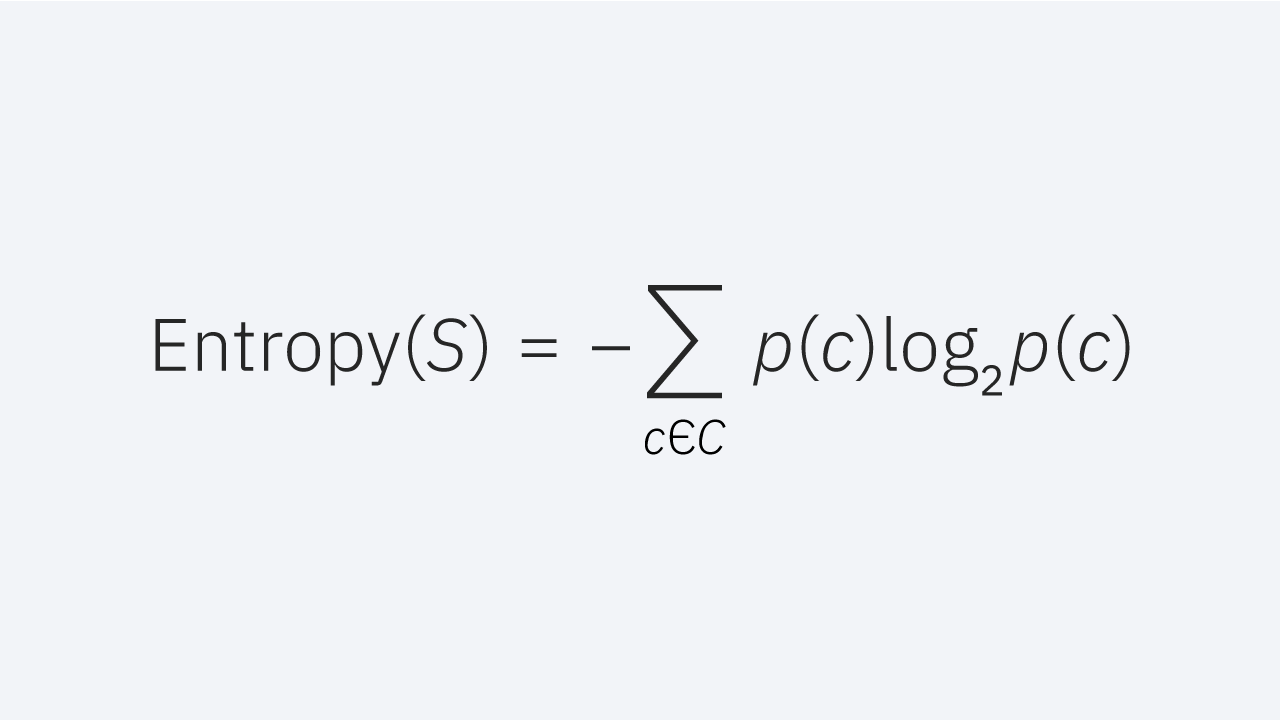 Entropy formula